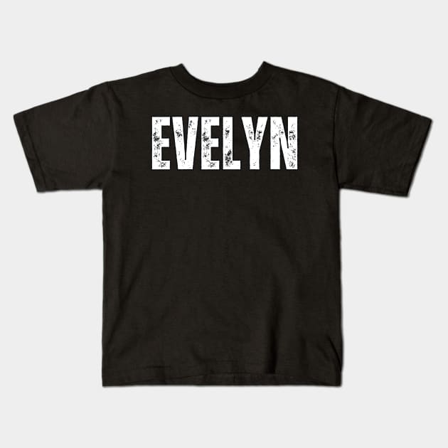 Evelyn Name Gift Birthday Holiday Anniversary Kids T-Shirt by Mary_Momerwids